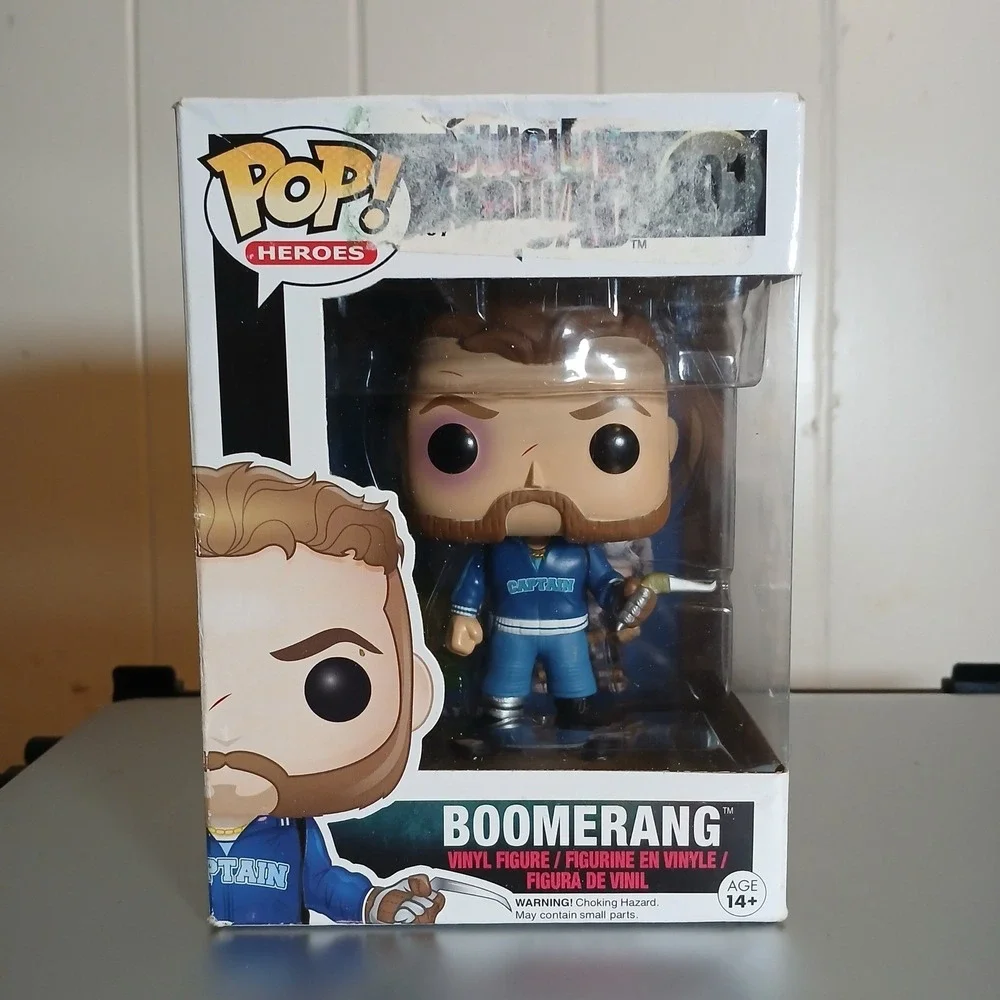 Funko Pop Heroes Suicide Squad‎ Boomerang 101 Vinyl Figure DC Comics Busted Box